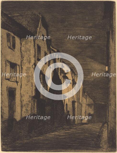 Street at Saverne, 1858. Creator: James Abbott McNeill Whistler.