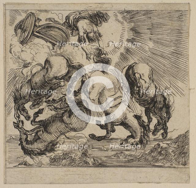 Phaeton, from 'Game of Mythology' (Jeu de la Mythologie), 1644. Creator: Stefano della Bella.