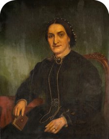 Portrait of Mrs George Haynes, 1850-1900. Creator: Jonathon Pratt.