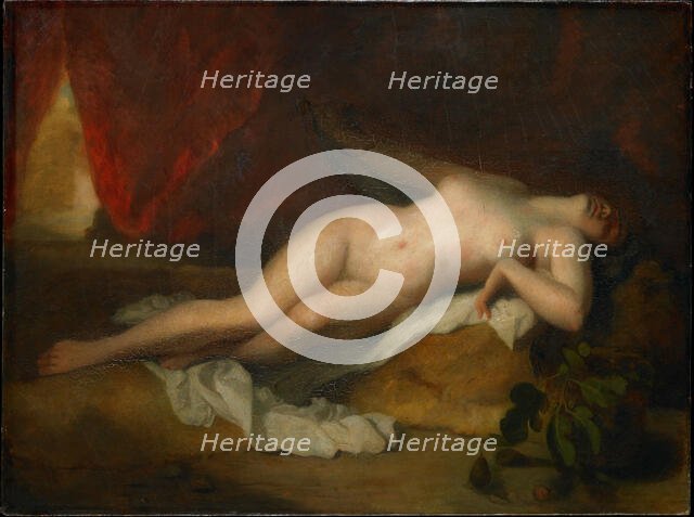 The Death of Cleopatra, c. 1850. Creator: Gigoux, Jean-François (1806-1894).