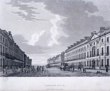 Portland Place, Marylebone, London, 1800. Artist: Anon