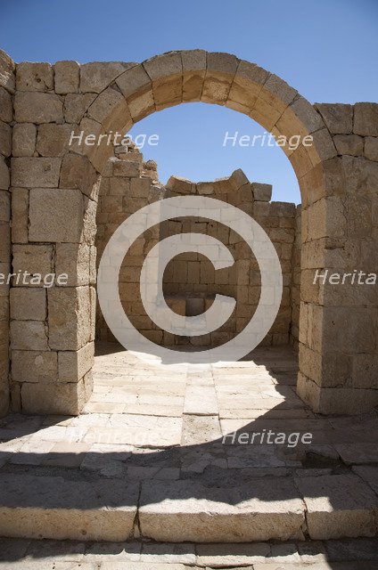 Northern Church, Avdat, Israel. Artist: Samuel Magal