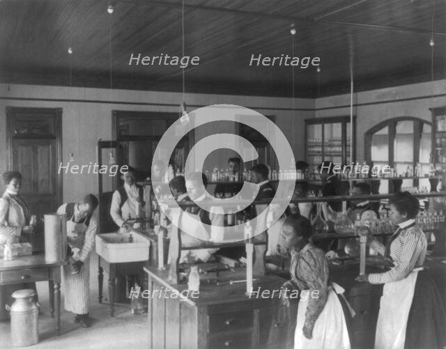 American Indian and African American students at Hampton Institute, Hampton, Va., 1900(?) Creator: Frances Benjamin Johnston.