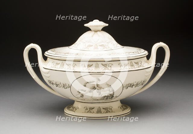 Tureen, Creil, 1810/20. Creator: Creil Pottery.
