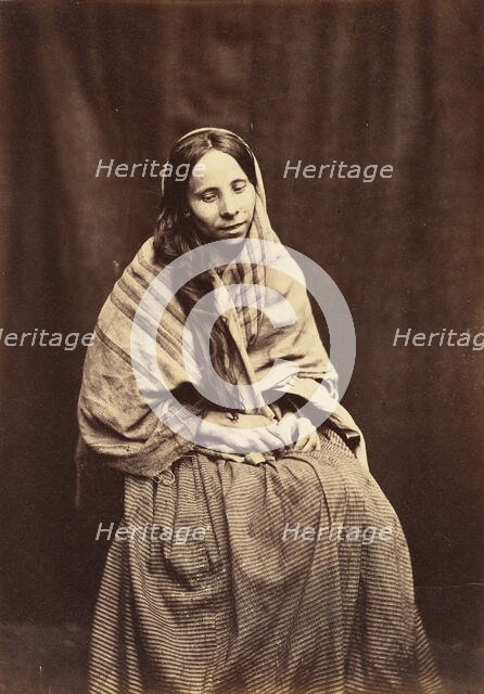 Patient, Surrey County Lunatic Asylum, 1850-55. Creator: Hugh Welch Diamond.