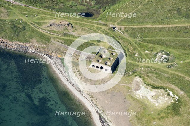 Castle Point Lime Works and kilns, Holy Island, Northumberland, 2018. Creator: Historic England.