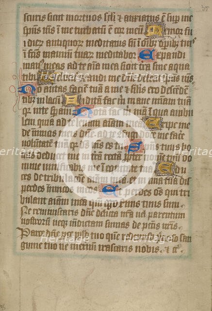 Decorated Text Page, about 1480-1490. Creator: Unknown.