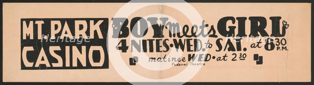 Boy Meets Girl, Holyoke, MA, 1938. Creator: Unknown.