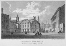 Christ's Hospital, City of London, 1823. Artist: James Sargant Storer