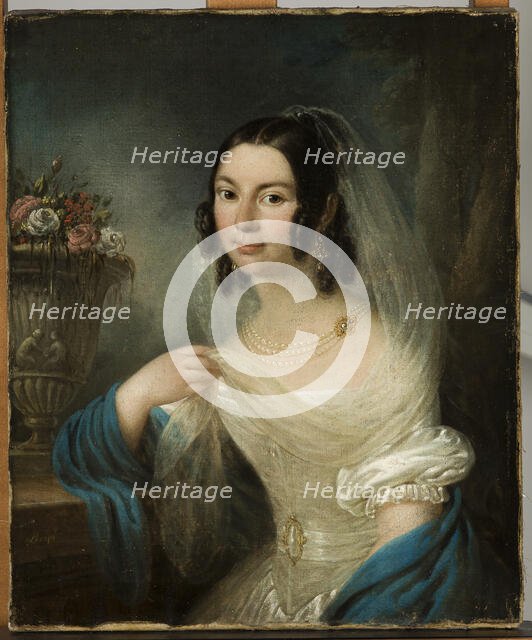 Portrait of Senator Chadzynski's Wife, c1838. Creator: Franciszek Ksawery Lampi.