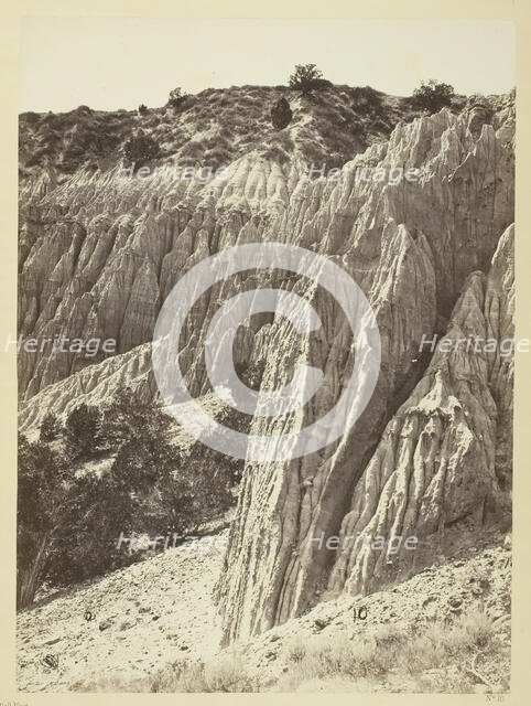 Rain Sculpture, Salt Creek Cañon, Utah, 1872. Creator: William H. Bell.