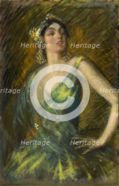 Ruth St. Denis, 1910. Creator: Alice Pike Barney.