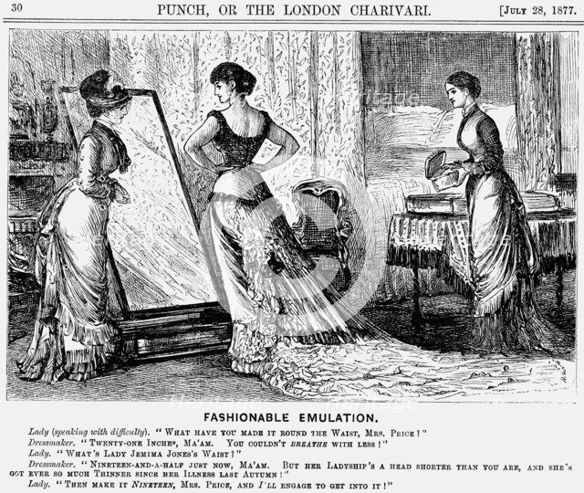 'Fashionable Emulation', 1877.  Artist: George du Maurier