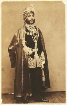 Portrait of Maharaja Duleep Singh (1838-1893), c. 1861. Creator: Anonymous.
