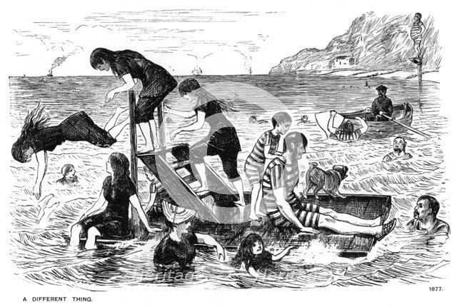 'A Different Thing', 1877 (1891).  Artist: George du Maurier