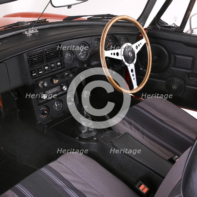 1980 MGB Roadster interior Artist: Unknown.