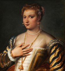Portrait of a young Venetian woman, n.d., c1560-1600. Creator: Francesco Montemezzano.
