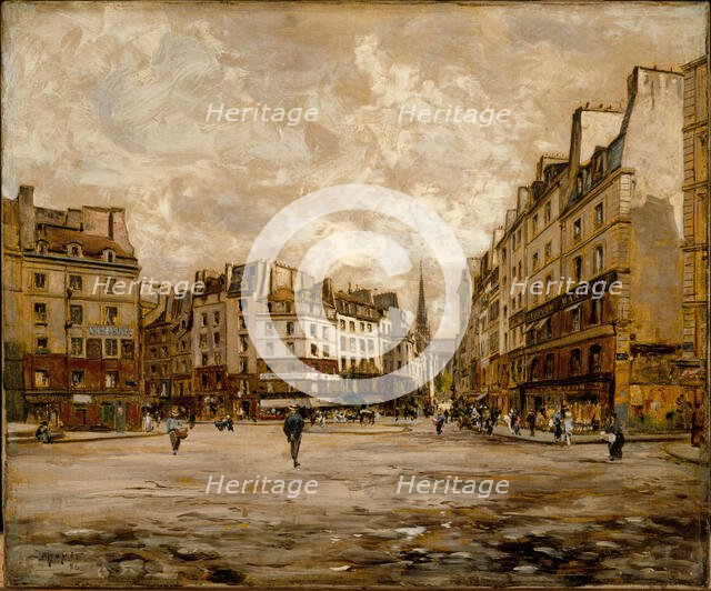 Place Maubert, in 1888, 1888. Creator: Unknown.