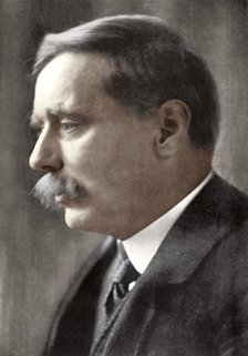 Herbert George Wells, British novelist, 1914.Artist: Emil Otto Hoppe