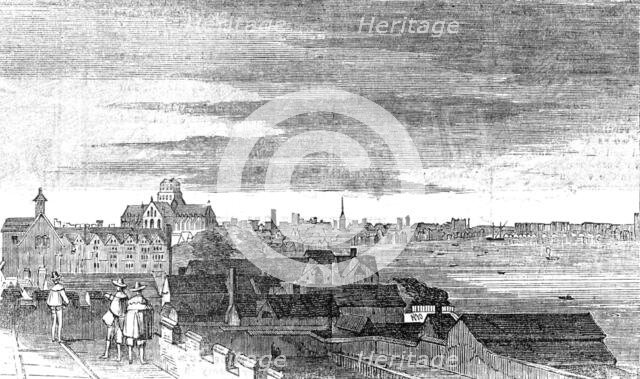 View of London from the Roof of Arundel House, [c1646], 1854. Creator: Unknown.