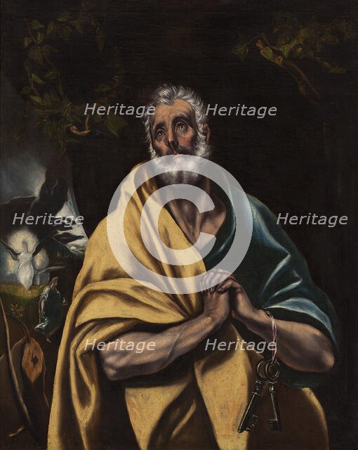 The tears of Saint Peter, 1600. Creator: El Greco, Dominico (1541-1614).