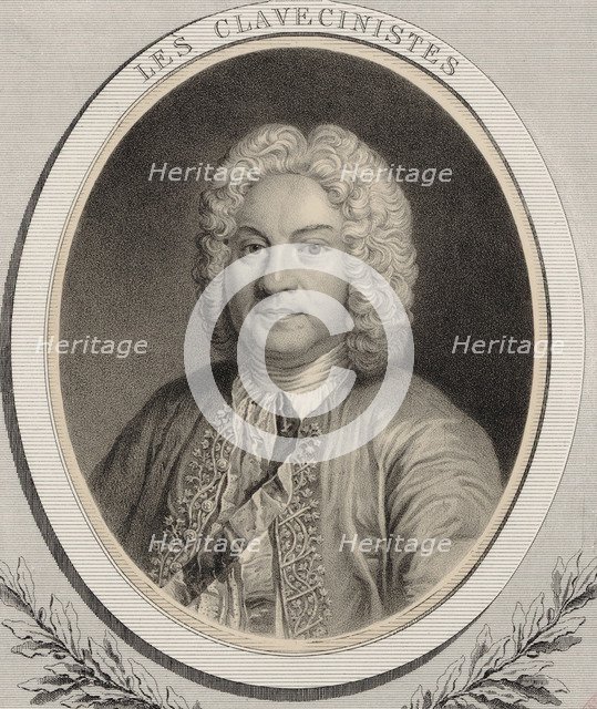 Portrait of the composer François Couperin (1668-1733).