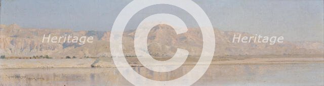 The Nile - Luxor (Mountains of Thebes), 1891. Creator: Henry Brokman.