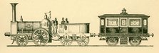 'Locomotive and Royal Saloon, London and Birmingham Railway, 1843', 1930. Creator: Unknown.