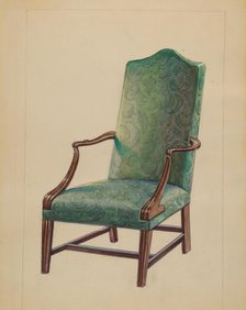 Chair, 1935/1942. Creator: Unknown.