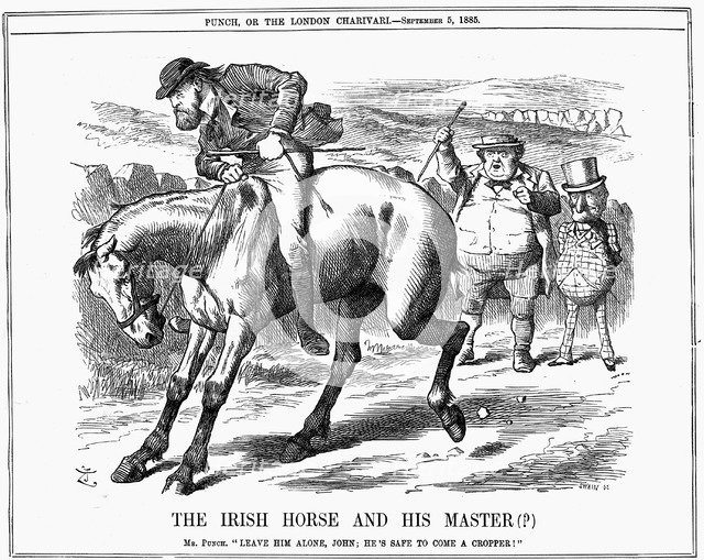 'The Irish Horse and Master (?)', 1885. Artist: John Tenniel