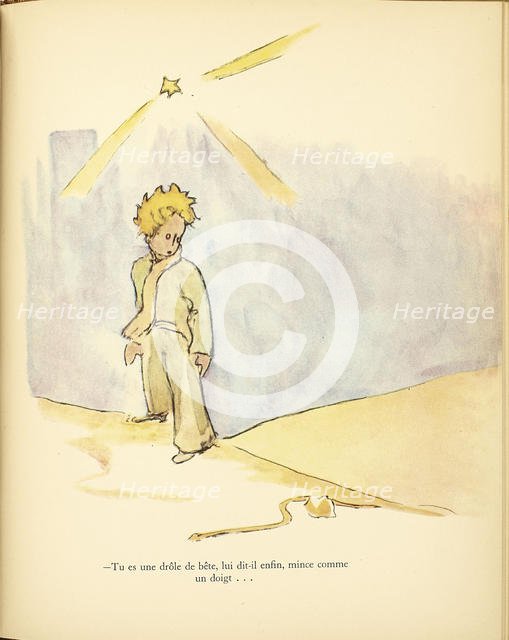 The Little Prince (Le Petit Prince), 1942-1943. Creator: Saint-Exupéry, Antoine de (1900-1944).