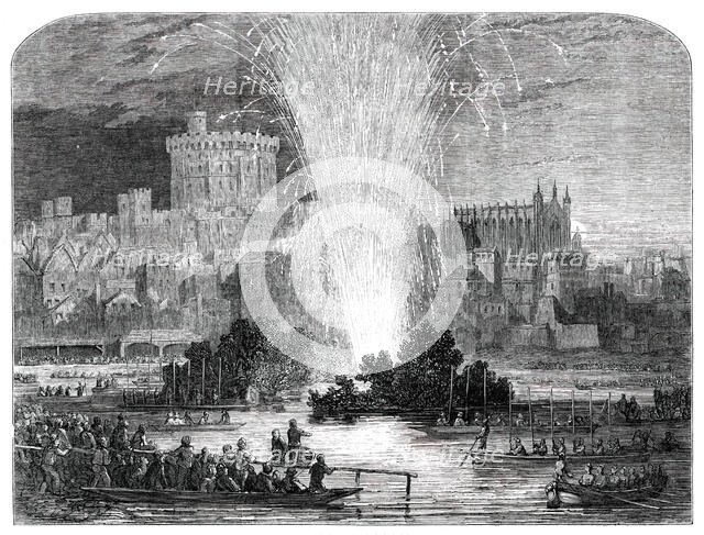 Election Saturday at Eton - Regatta and Fireworks, 1850. Creator: Unknown.
