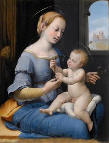 The Madonna of the Pinks (La Madonna dei Garofani), c1520-1530. Creator: Raphael (Raffaello Sanzio da Urbino), (Workshop)  .
