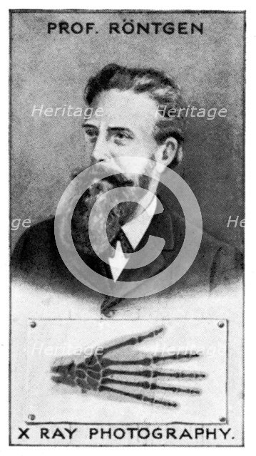 Wilhelm Conrad Roentgen, German physicist, (c1924). Artist: Unknown