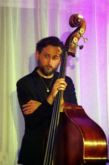 Ferg Ireland, Georgia Cecile Quartet, Watermill Jazz Club, Dorking, Surrey, 7 October 2025. Creator: Brian O'Connor.