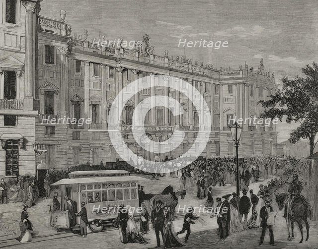 Death of Queen Mercedes of Orléans (1860-1878), Madrid, Spain, 1878.  Creator: Andrés Ovejero.