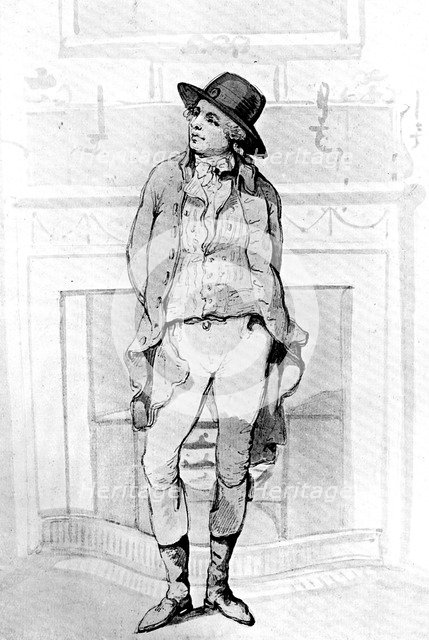 'George Morland', 1786.Artist: Thomas Rowlandson