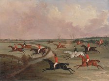 The Quorn Hunt in Full Cry: Second Horses, ca. 1835. Creator: John Dalby.