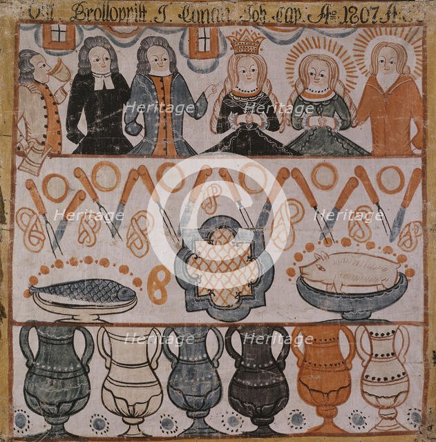 The Marriage in Cana, 1807. Creator: Anders Eriksson.