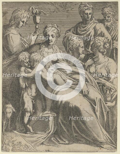 Sacred Conversation, ca. 1550-56. Creator: Leon Davent.