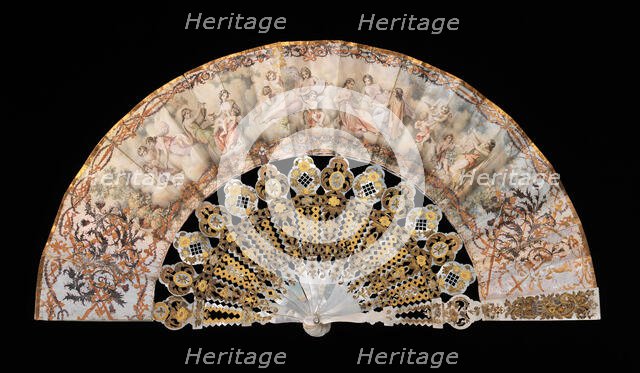 Fan, European, 1855-65. Creator: Unknown.