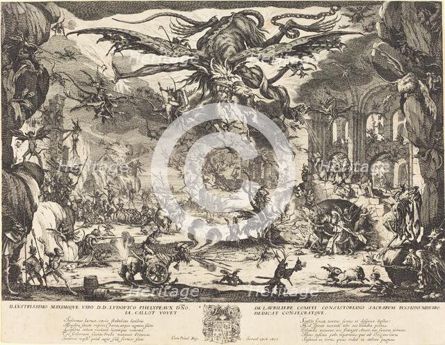 The Temptation of Saint Anthony [second version], 1635. Creator: Jacques Callot.