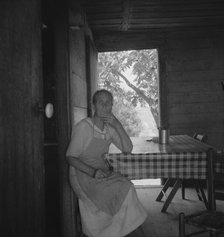 Grandmother of fifty-six children, mother of fourteen..., near Chesnee, South Carolina, 1937. Creator: Dorothea Lange.