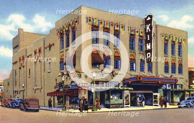 Kimo, America's foremost Indian theatre, Albuquerque, New Mexico, USA, 1938. Artist: Unknown