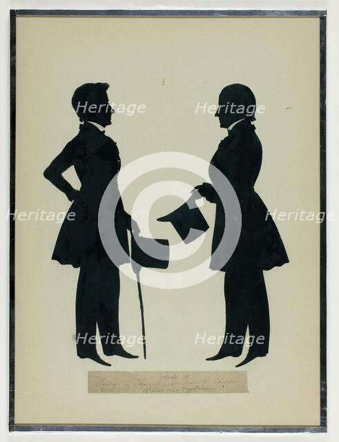 Henry L. and Myron H. Church, September 23, 1841. Creator: Auguste Amant Constant Fidele Edouart.