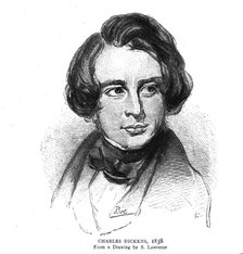 Charles Dickens, 1838. Artist: S Lawrence.