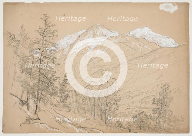 Snow-peaked Mountains, 19th century. Creator: John William Casilear.