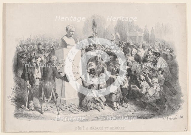 Dedicated to Madame Vve. Charlet, 1846. Creator: Hippolyte Bellangé.