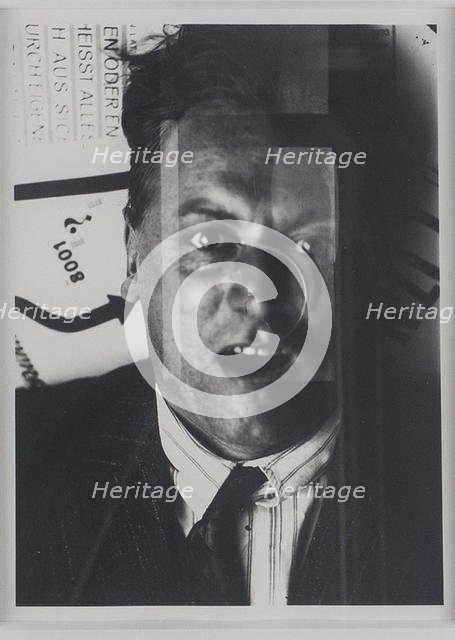 Kurt Schwitters , c. 1924. Creator: Lissitzky, El (1890-1941).