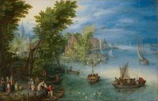 River Landscape, 1607. Creator: Jan Brueghel the Elder.